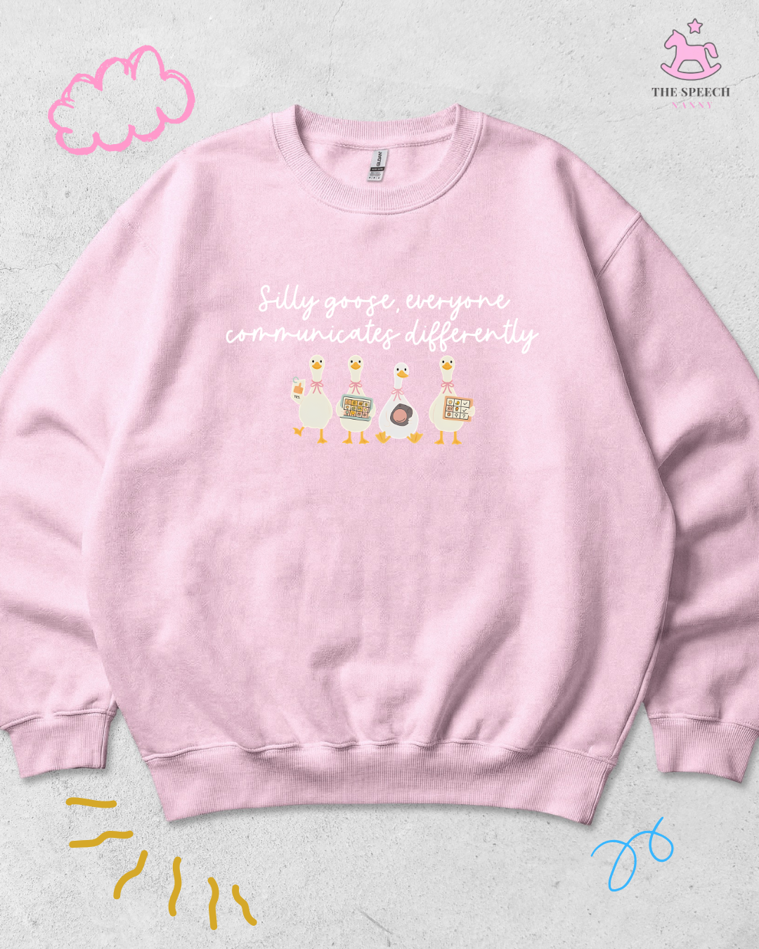 SLP Pick Your Own Sweatshirt Design - Light Pink