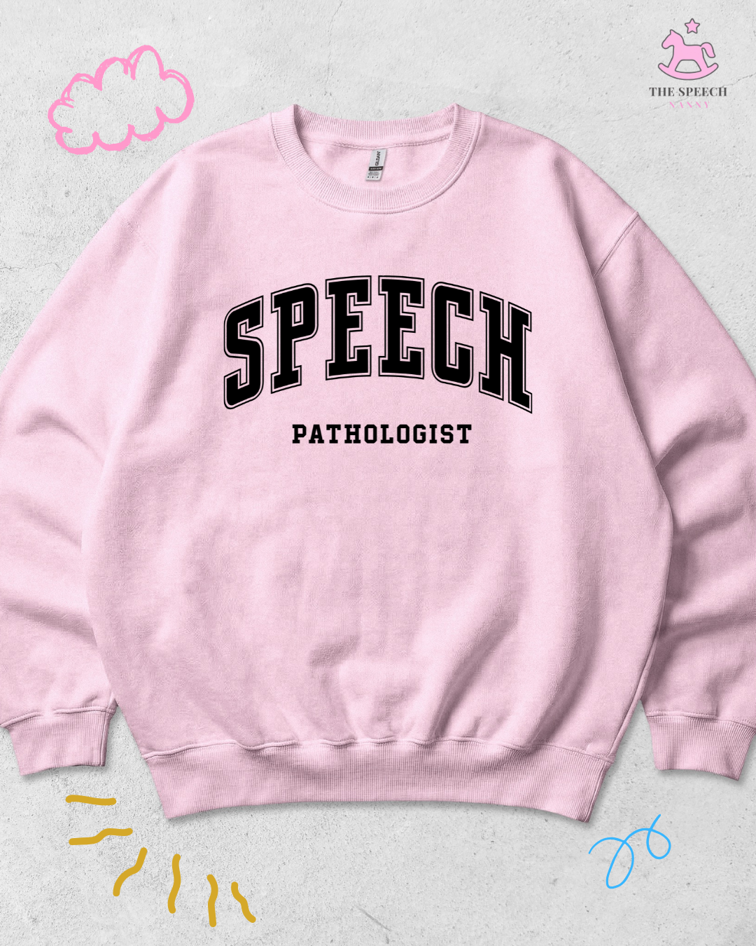 SLP Pick Your Own Sweatshirt Design - Light Pink