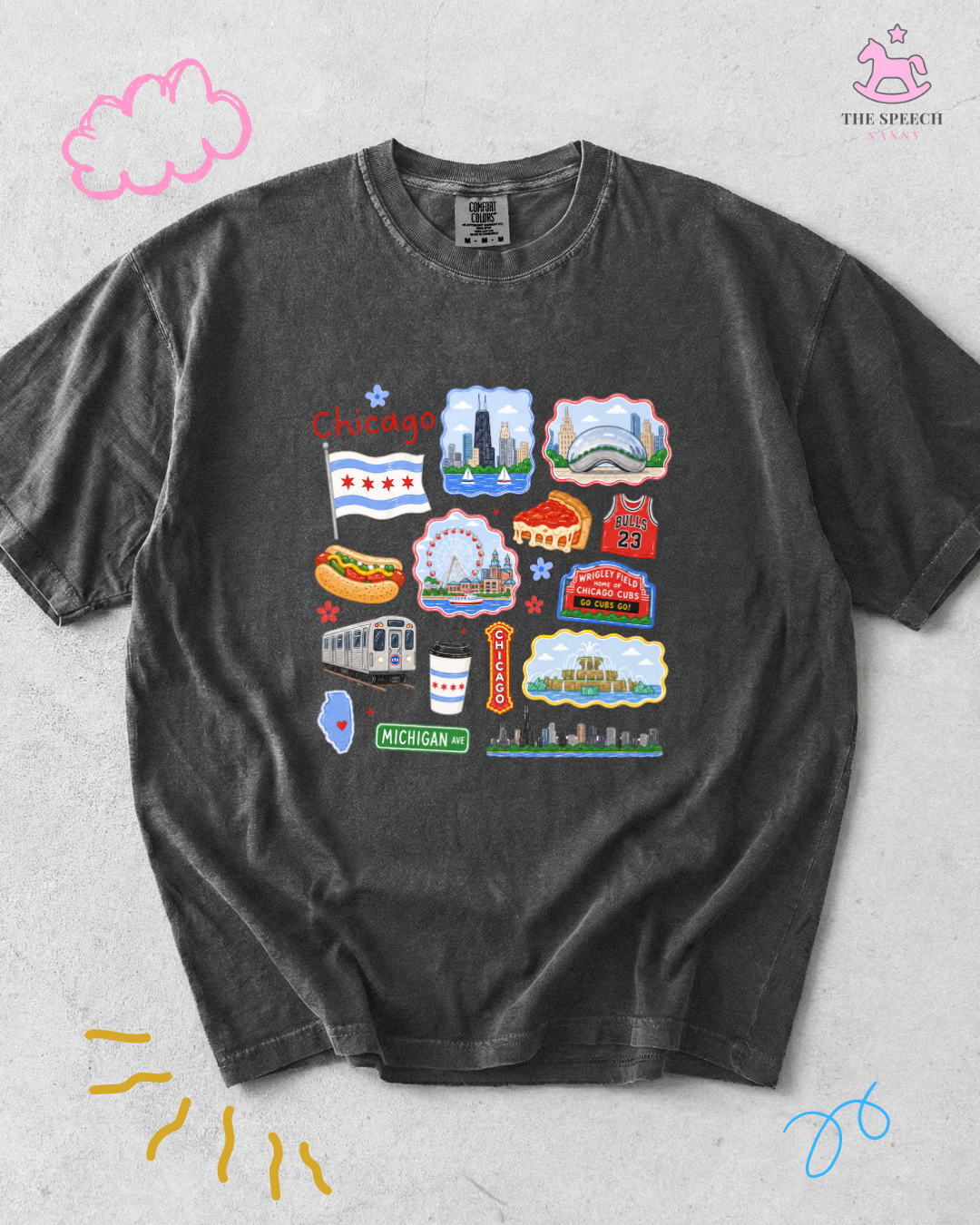 Chicago Pick Your T-Shirt Design - Pepper