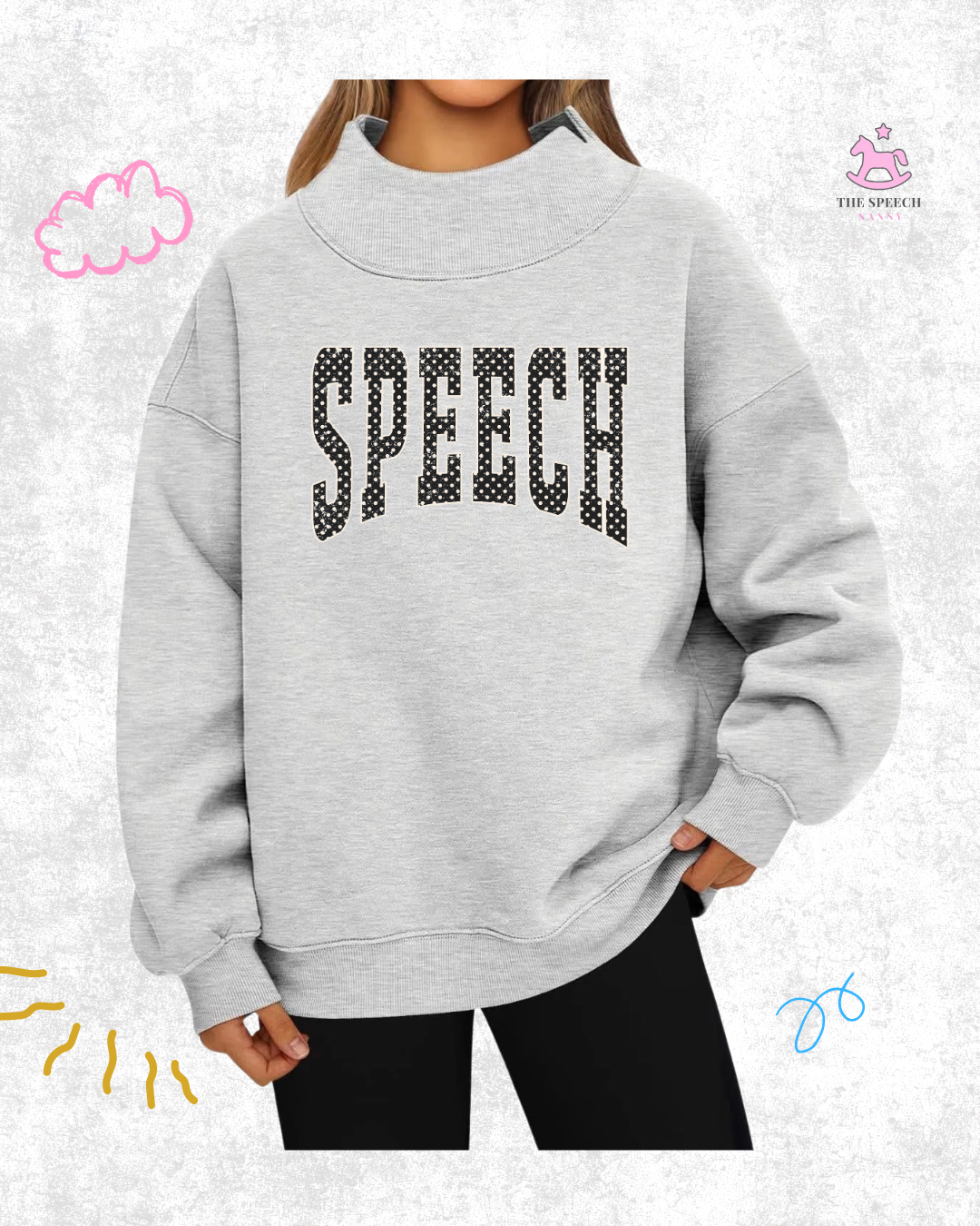 Pick Your Design Mock Neck Sweatshirt