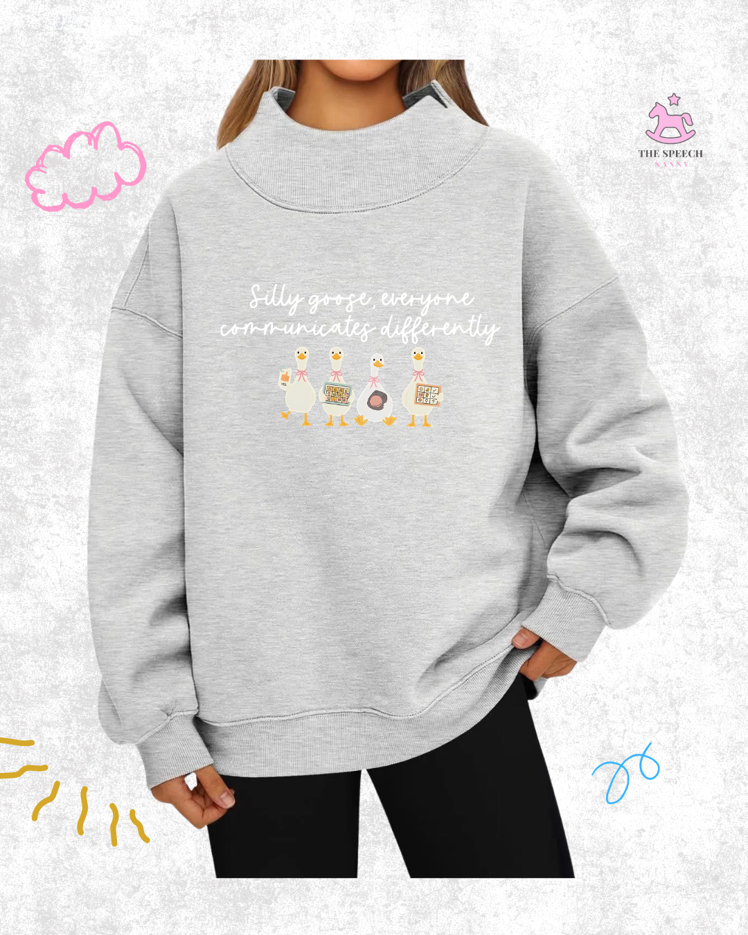 Pick Your Design Mock Neck Sweatshirt