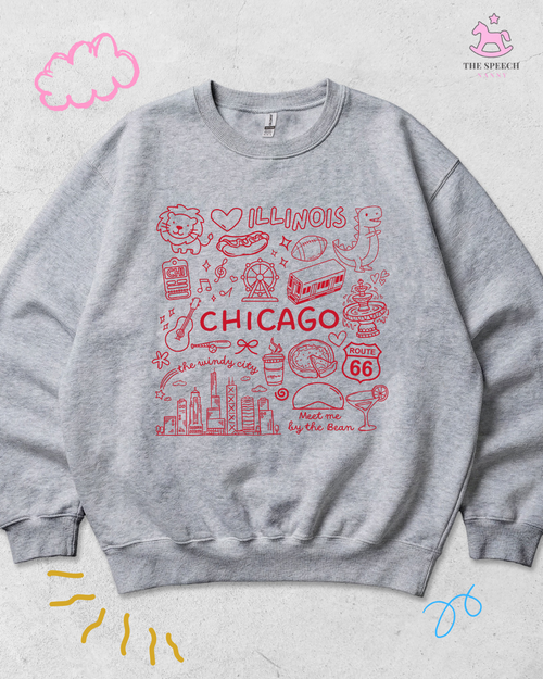 Chicago Crewneck Sweatshirt - Sport Gray